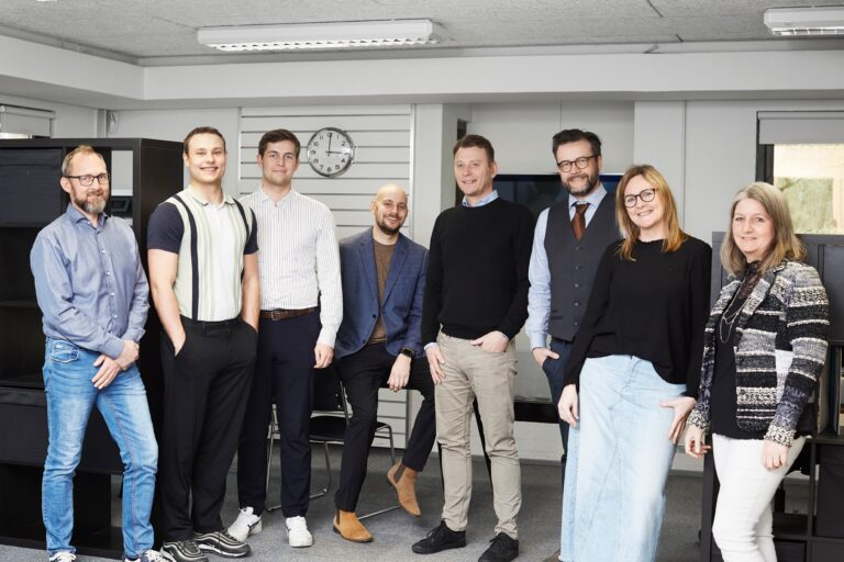 Medarbejderne hos Dynamics Inspire p&aring; kontoret i Slagelse